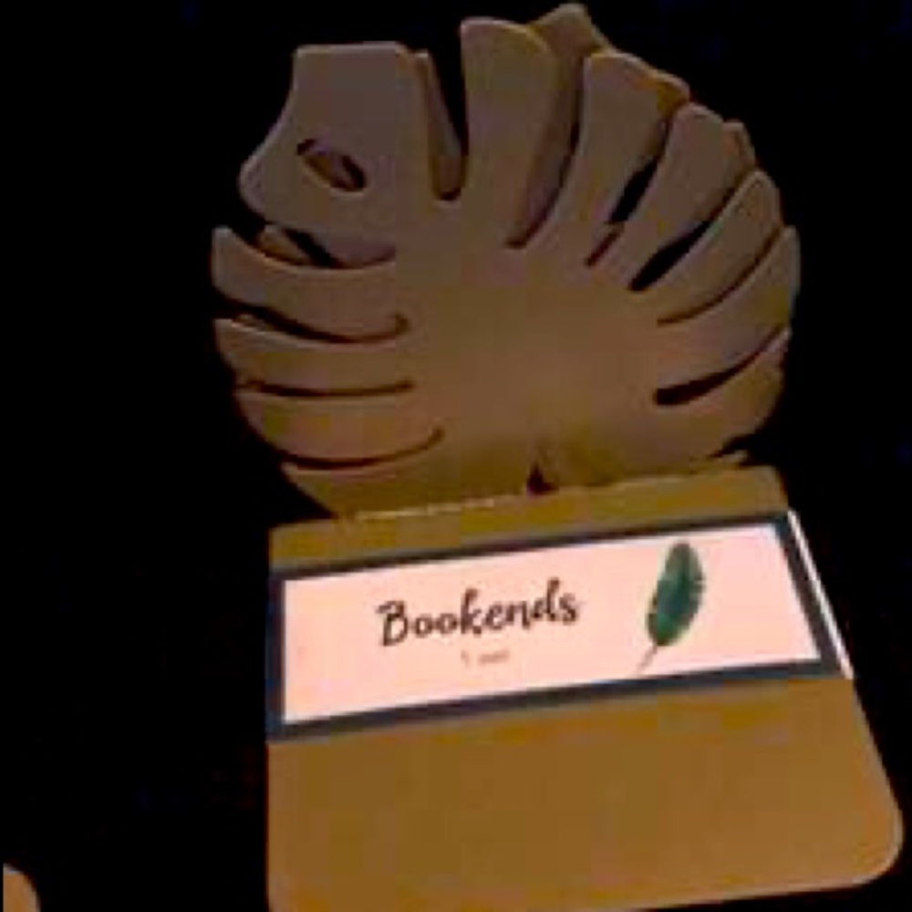 5 sets Beachy leaf bookends